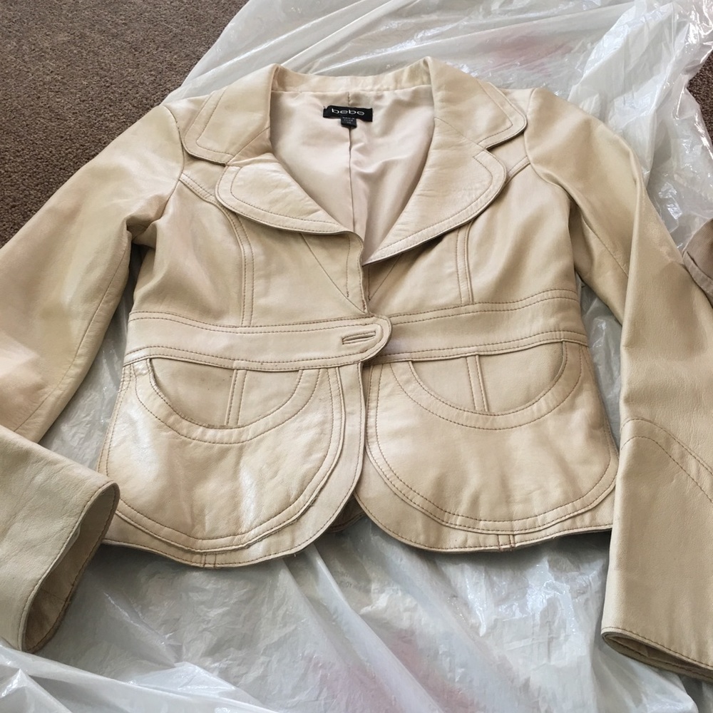 Vintage leather blazer